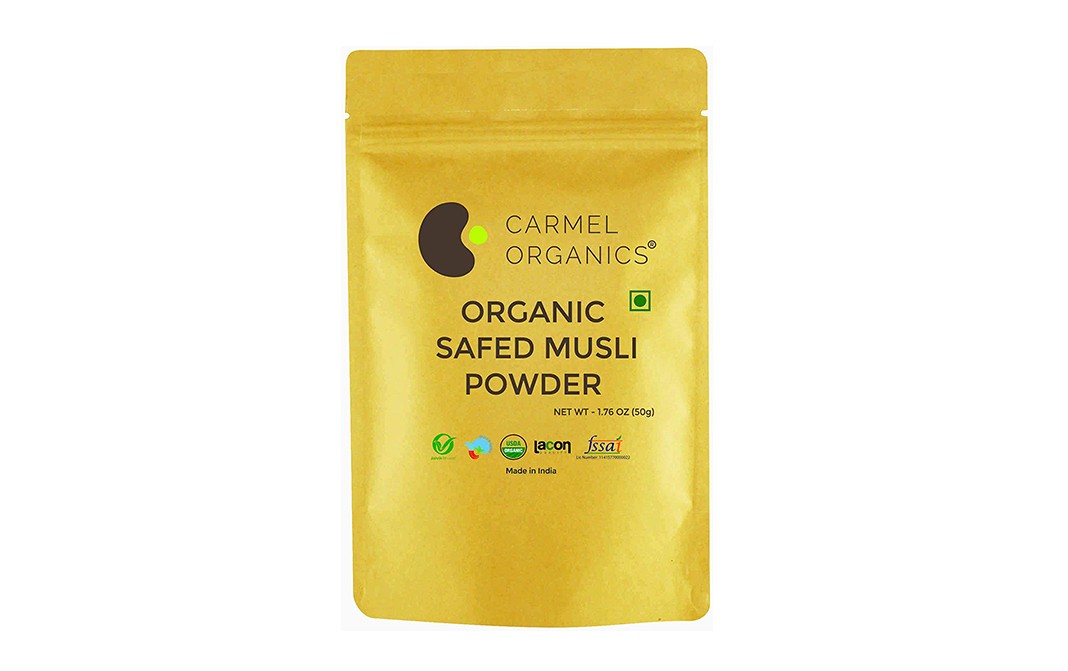 Carmel Organics Safed Musli Powder    Pack  50 grams